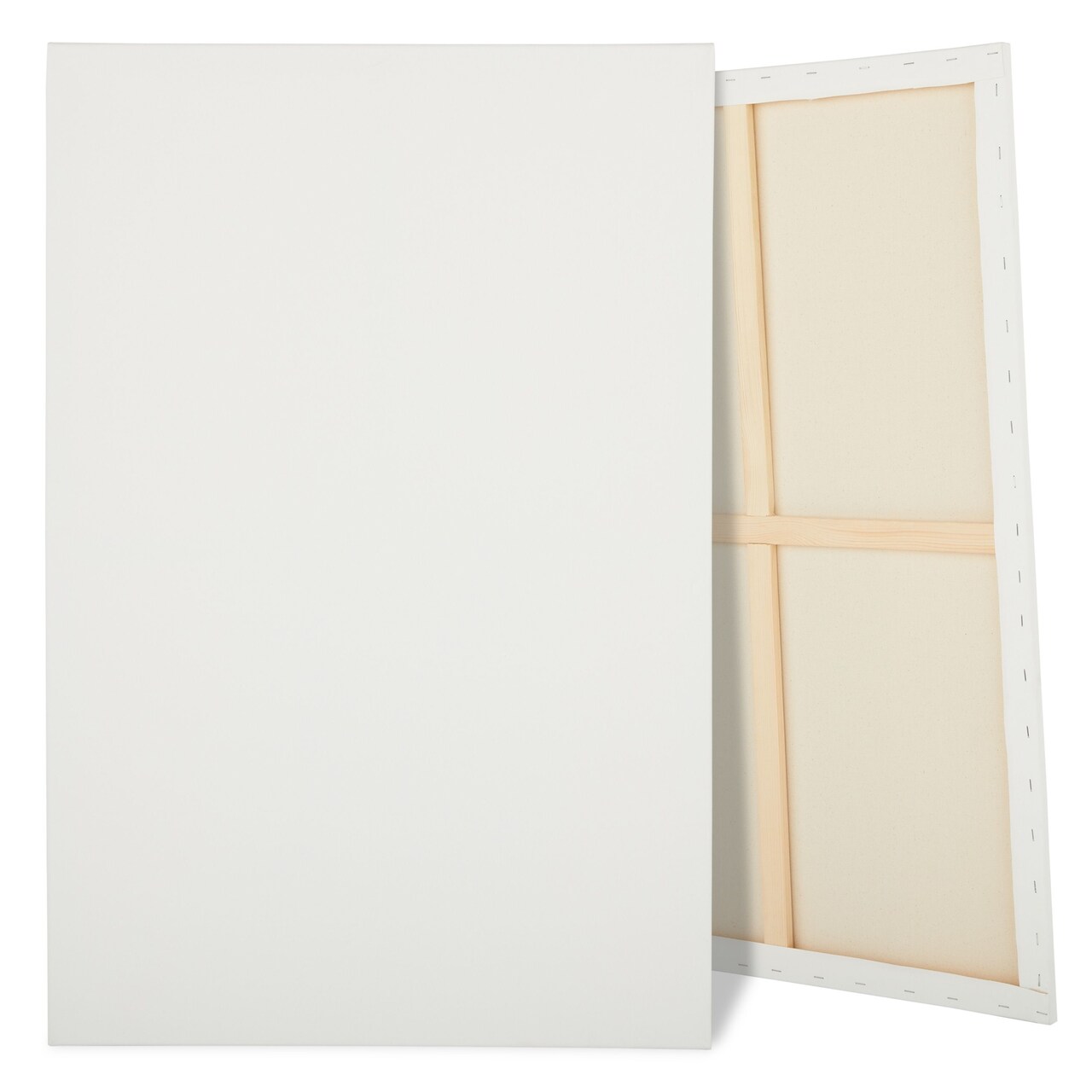 Stretched White 24x36 Canvas Boards for Painting, Artists, Acrylic, Oil Paints (2 Pack)